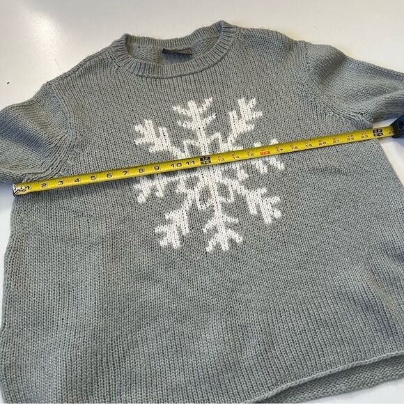 Wooden Ships GREY Knit Snowflake Knit M/L - Picture 9 of 10
